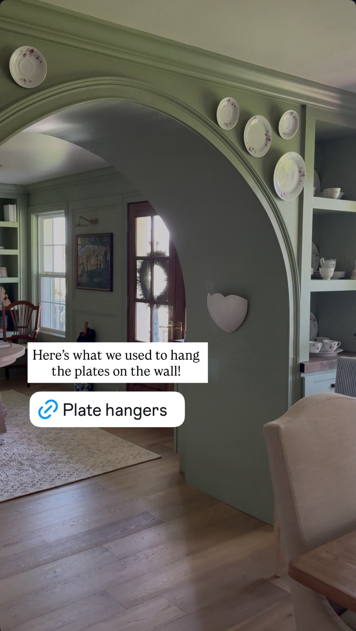 Plate hangers we used to display our plates on the wall!