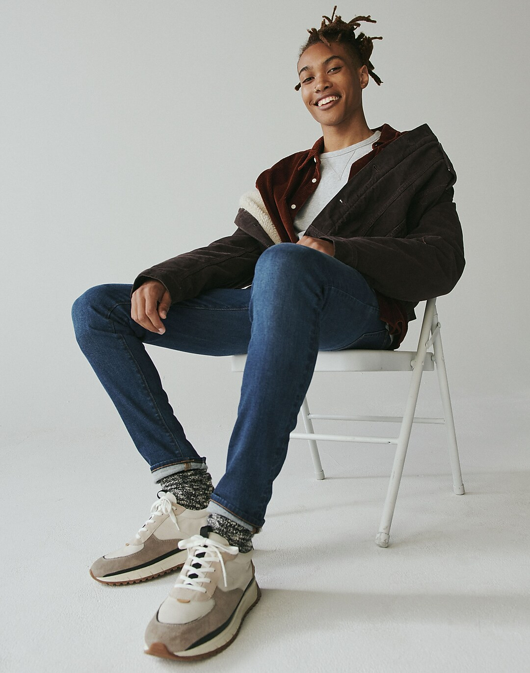 Kickoff Trainer Sneakers in (Re)sourced Canvas and Suede | Madewell