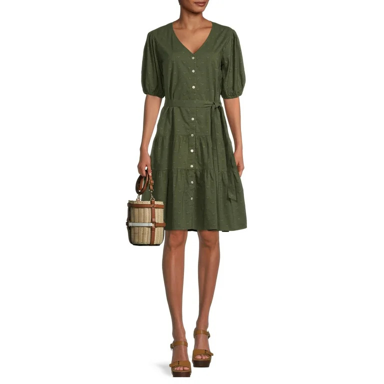 Time And Tru Women's Tiered Dress | Walmart (US)