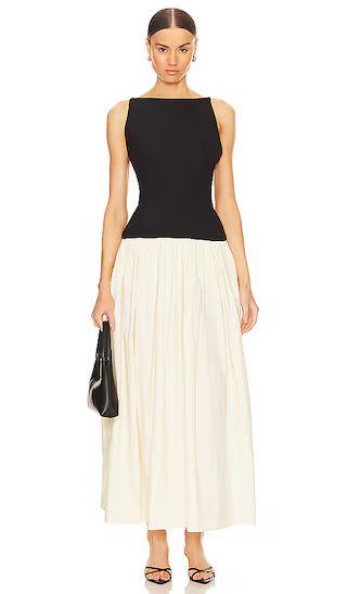 Matteah Maxi Dress in Black & Ivory | Revolve Clothing (Global)