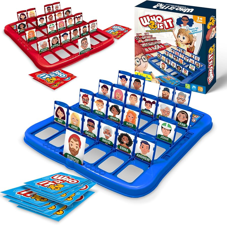Classic Character Guessing Board Game for Kids Ages 3 and Up – Who is It? – Two-Player Logic ... | Amazon (US)