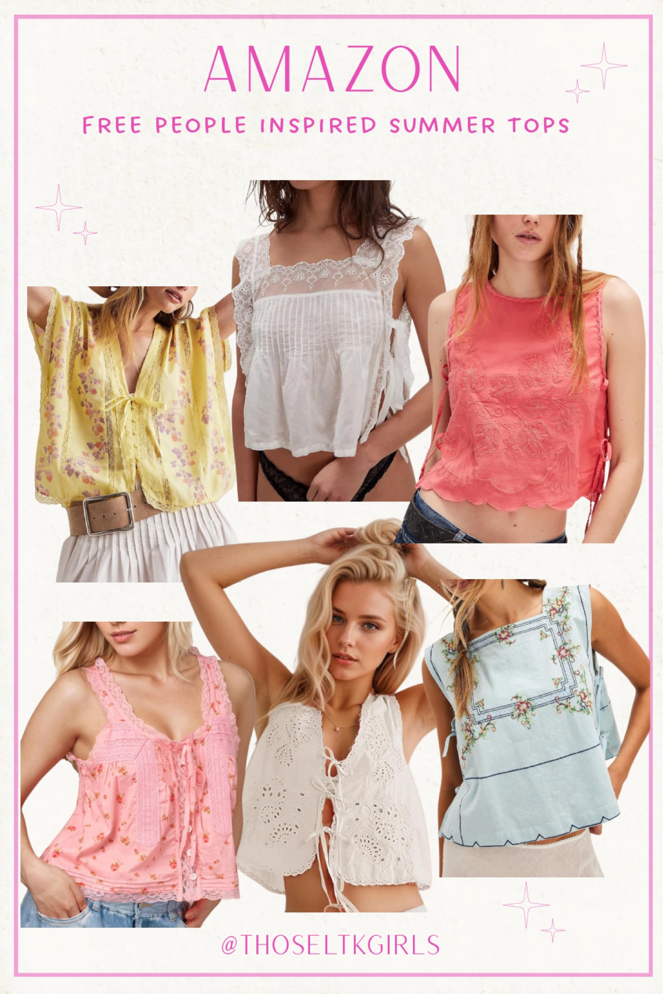 The Best Free People Inspired Summer Tops on Amazon🌸



Free People Dupe, Budget Friendly Finds, Summer Outfit, Affordable Fashion Finds, Free People Inspired, Cute Cami Inspiration, Summer Tops

#LTKSummerEdit #LTKFindsUnder50 #LTKStyleTip