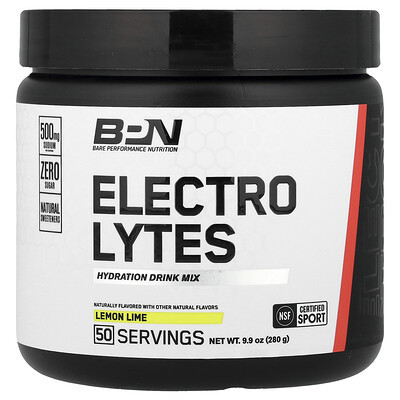 BPN, Electrolytes, Hydration Drink Mix, Lemon Lime, 9.9 oz (280 g) | iHerb