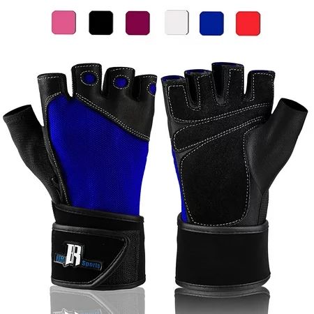 Weight Lifting Gloves With Wrist Wrap - Best Lifting Gloves - Premium Weights Lifting Gloves, Rowing | Walmart (US)