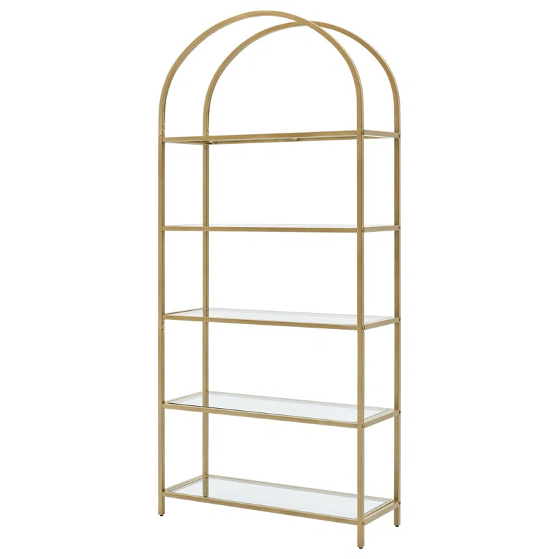 Mcandrew 72.2'' H x 32.7'' W Steel Etagere Bookcase | Wayfair North America