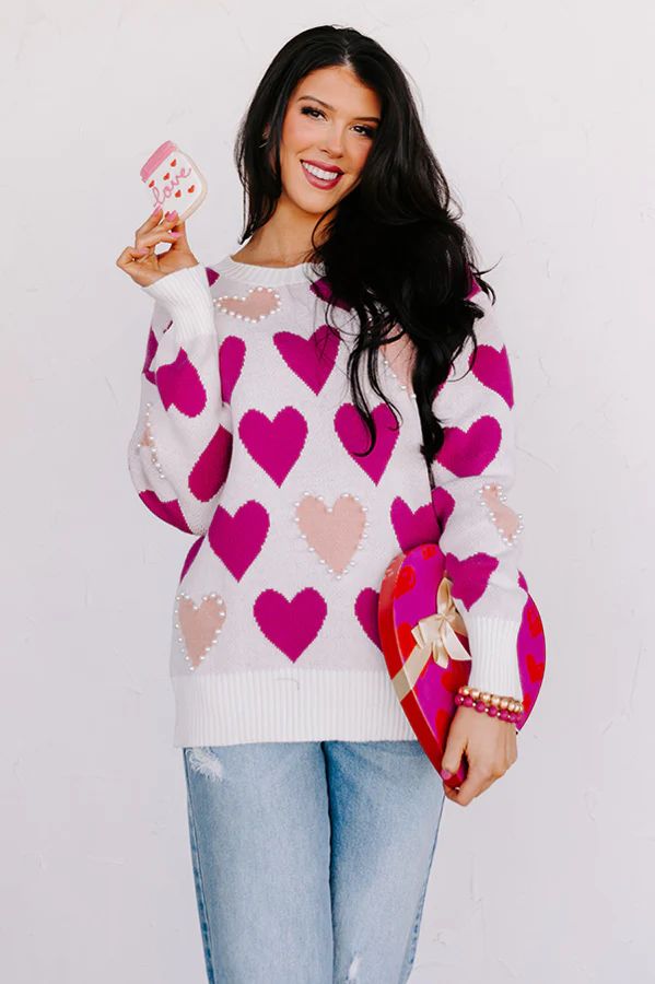 All My Heart Embellished Sweater | Impressions Online Boutique