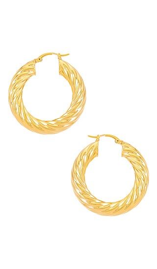 Lili Claspe Gina Hoops in Gold from Revolve.com | Revolve Clothing (Global)