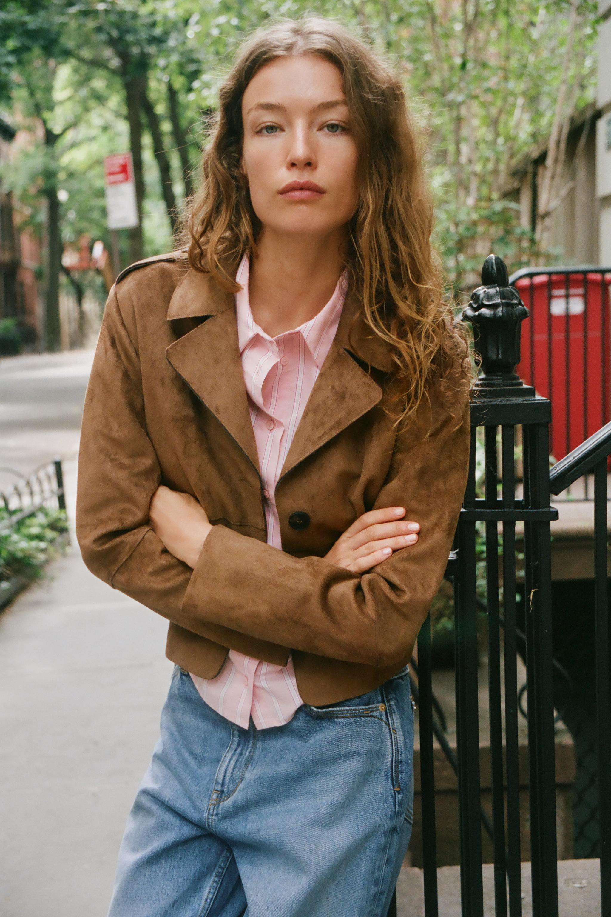 FAUX SUEDE JACKET | Zara US