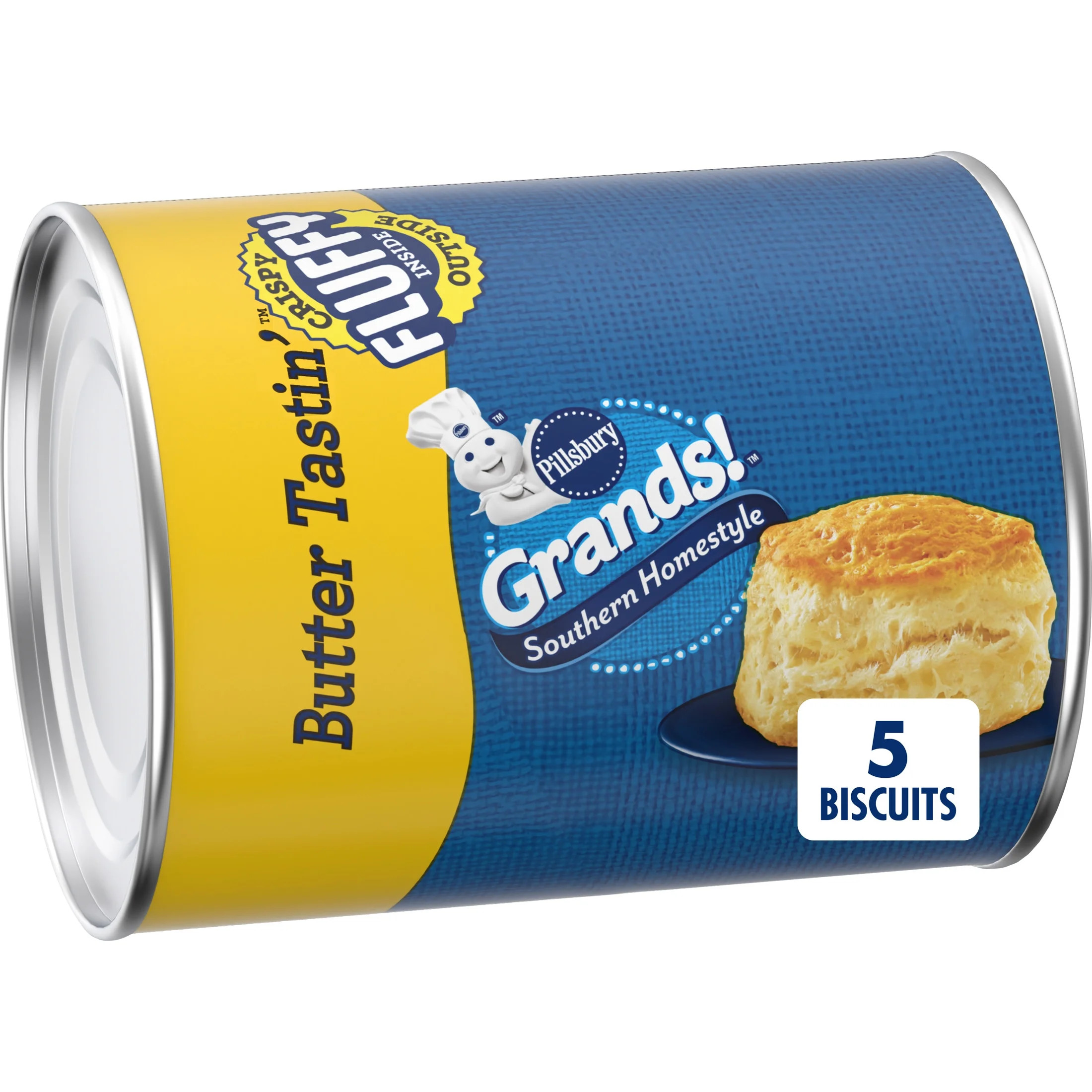 Pillsbury Grands! Southern Homestyle Butter Tastin' Biscuits, 5 ct., 10.2 oz. | Walmart (US)