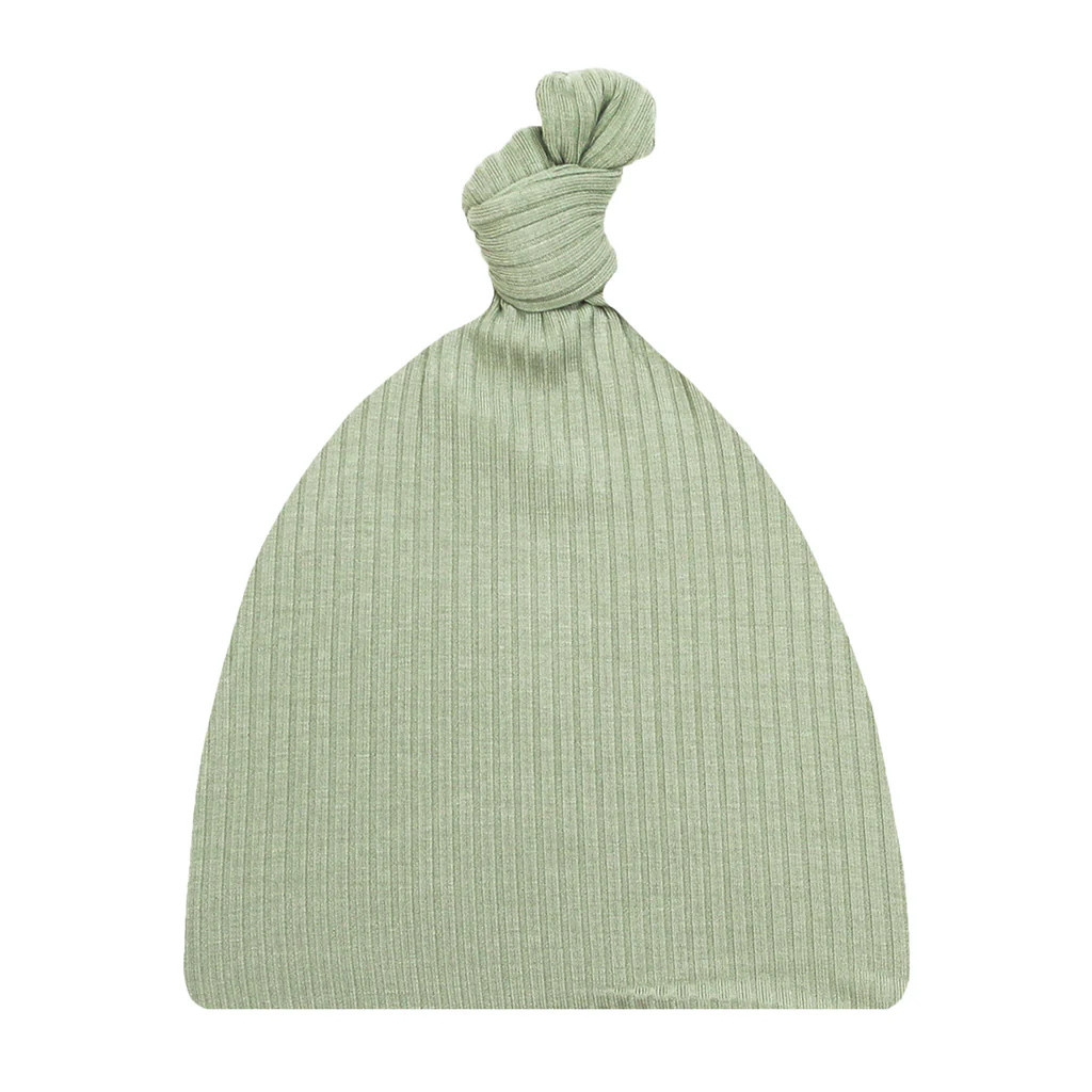 Ellis Ribbed Top Knot Hat | Lou Lou & Company