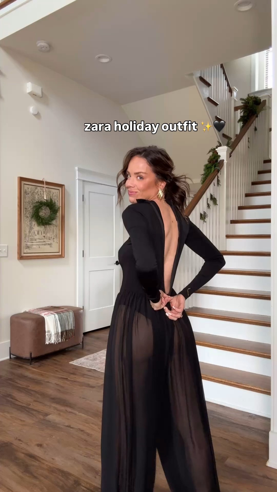 Zara holiday outfit! This jumpsuit is an entire MOMENT. It has a built in bodysuit. I’m in XS 

#LTKFindsUnder100 #LTKHoliday #LTKgrwm
