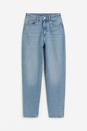 Slim Mom High Ankle Jeans - Light denim blue - Ladies | H&M US | H&M (US + CA)