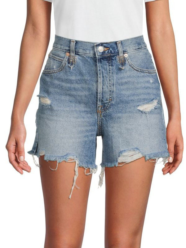 Makai Distressed Denim Shorts | Saks Fifth Avenue OFF 5TH