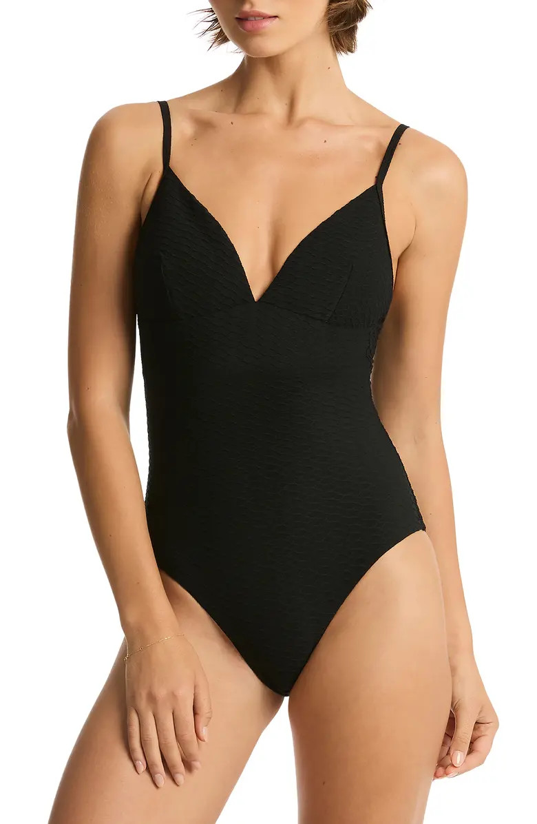 Honeycomb One-Piece Swimsuit | Nordstrom
