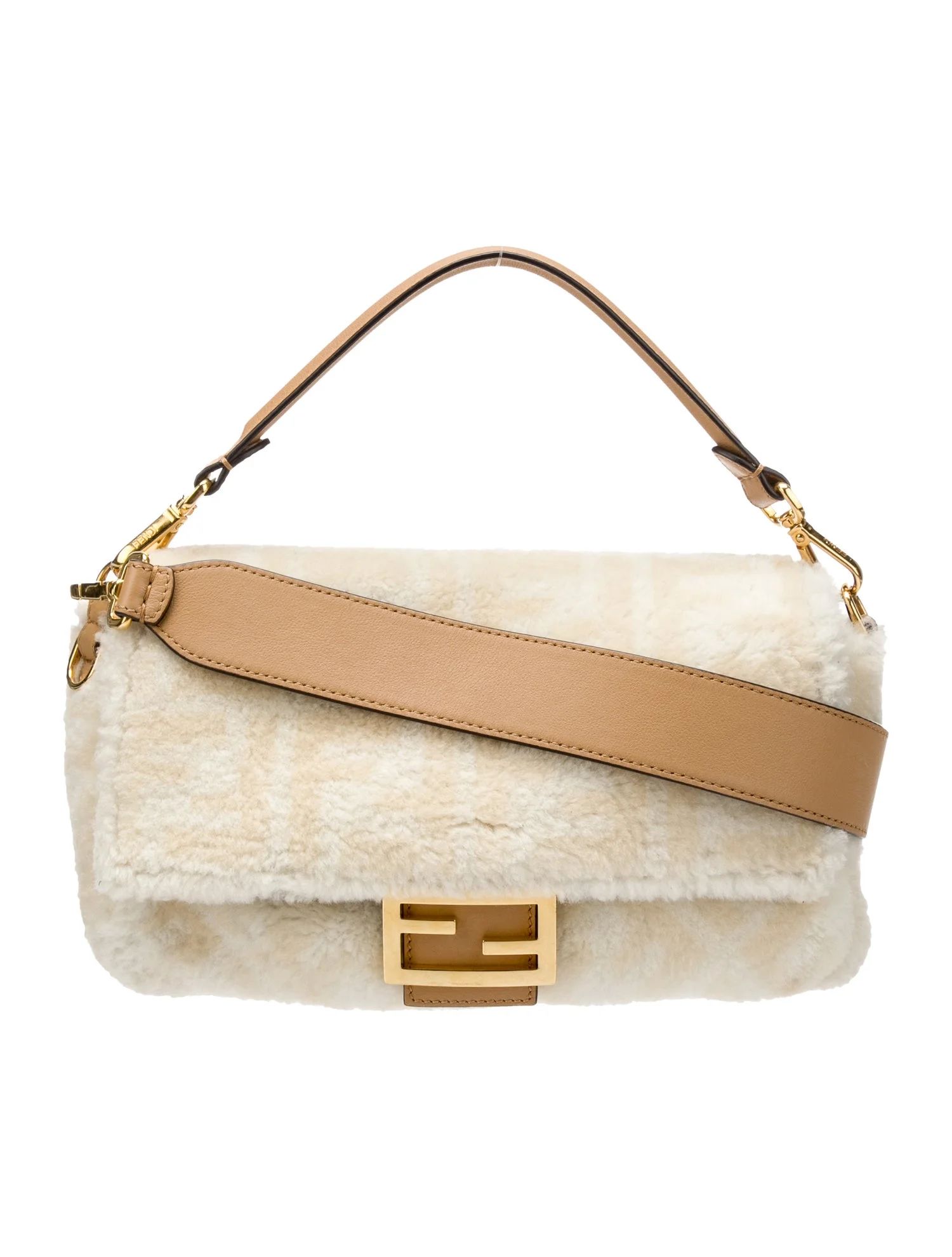 Shearling Zucca Baguette Bag | The RealReal