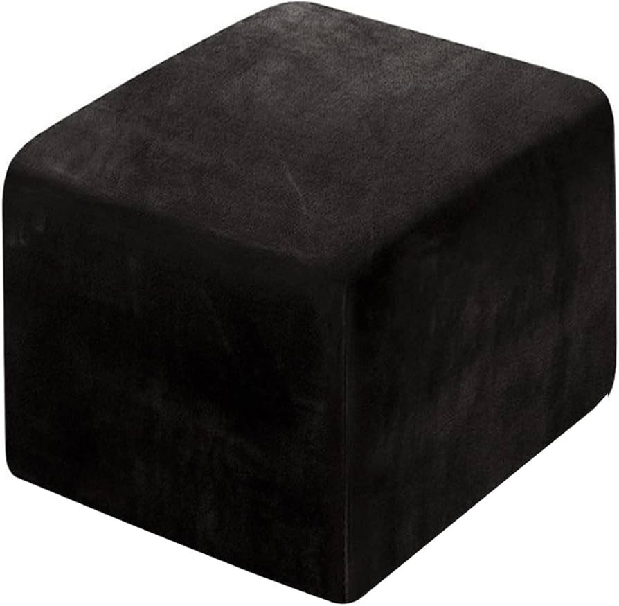 Square Ottoman Slipcover Velvet Small/Medium/Large Stretch Ottoman Cover Slipcover for Wingback C... | Amazon (US)