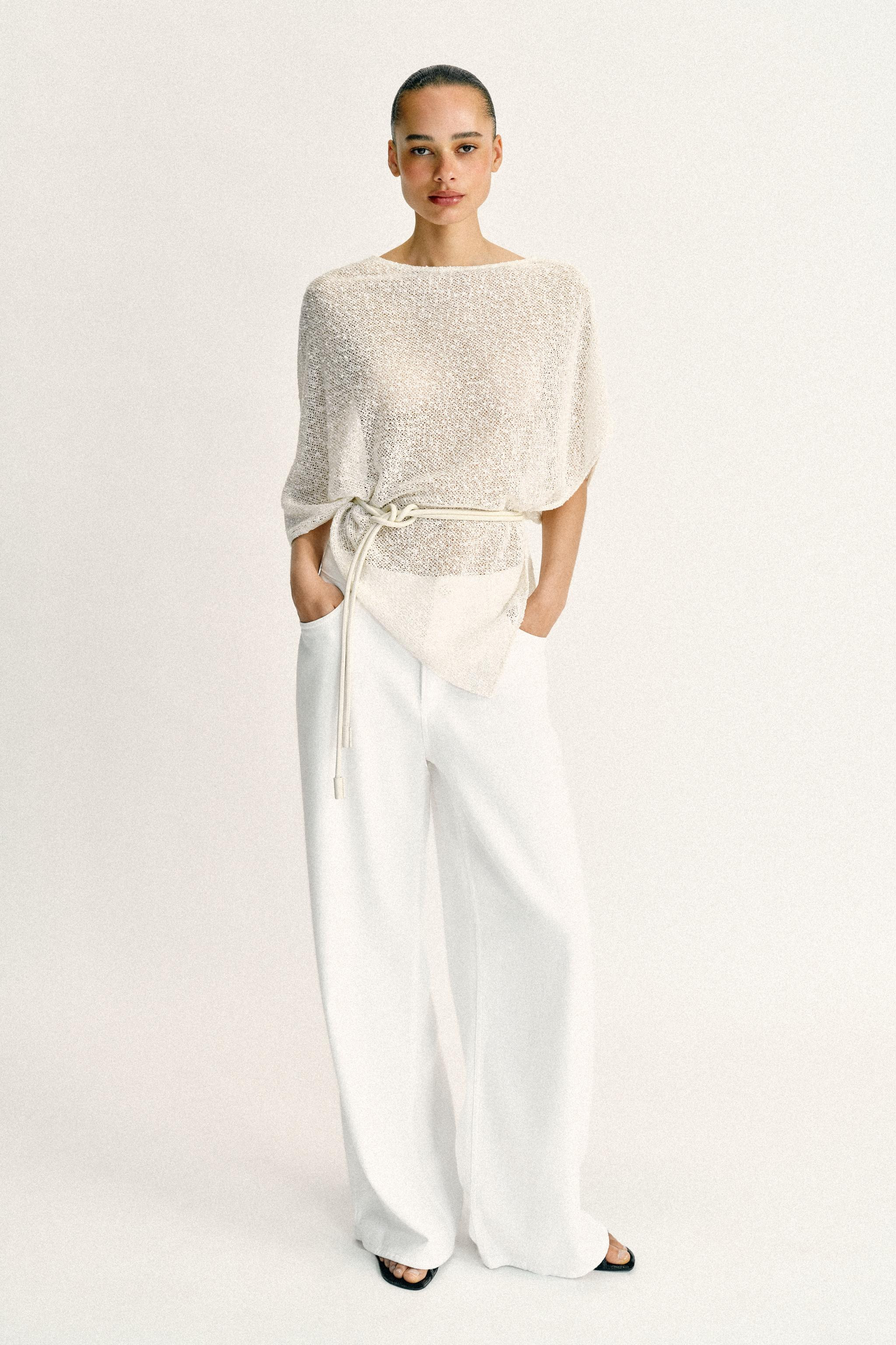 100% LEATHER CORD BELT | Zara AU