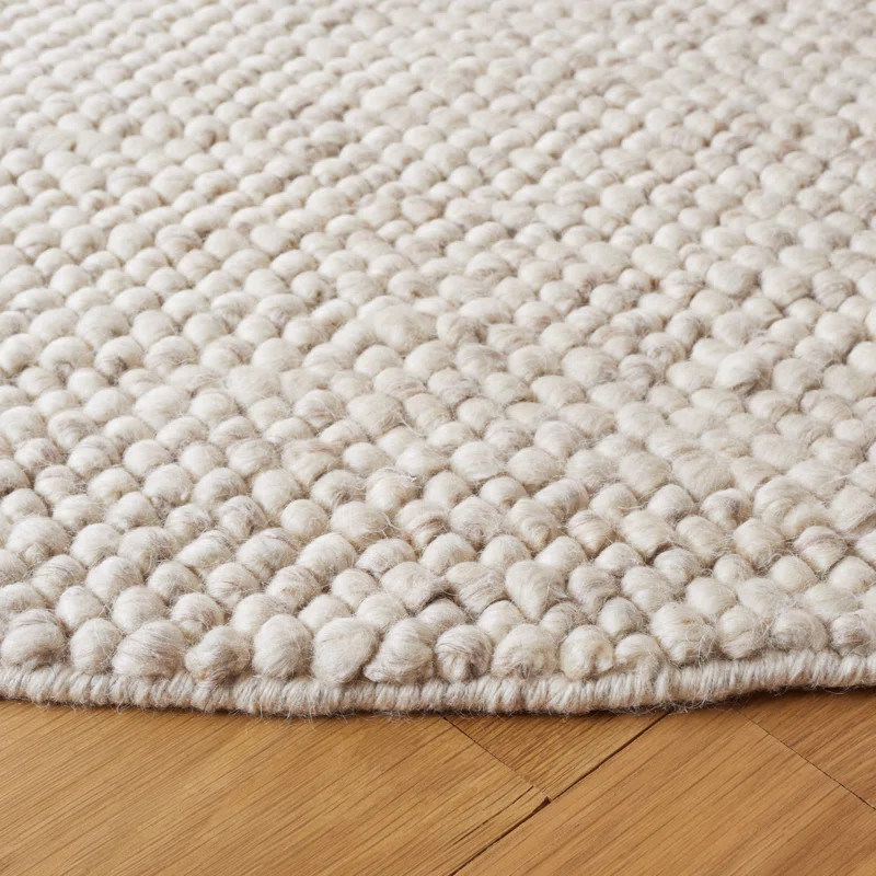 Beachcrest Home™ Almus Solid Color Handmade Tufted Area Rug in Beige/Ivory & Reviews | Wayfair | Wayfair North America