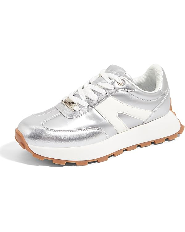 LUCKY STEP Women's Platform Retro Fashion Sneakers Tennis Shoes | Amazon (US)