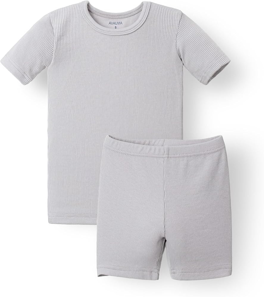 AVAUMA Baby Boys Girls Pajama Set Kids Toddler Snug fit Ribbed Sleepwear pjs for Daily Life Style | Amazon (US)