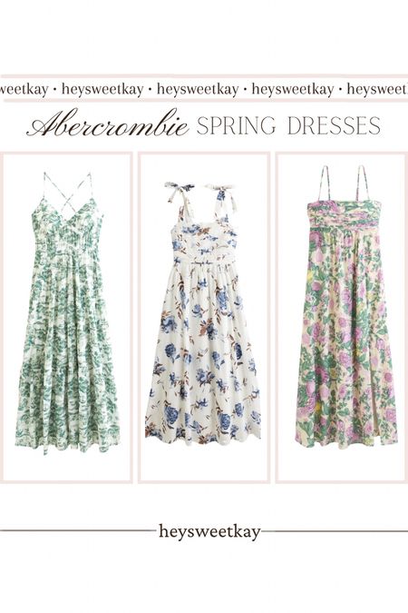 Use code AFCHAMP for a discount! Abercrombie dresses for spring and easter