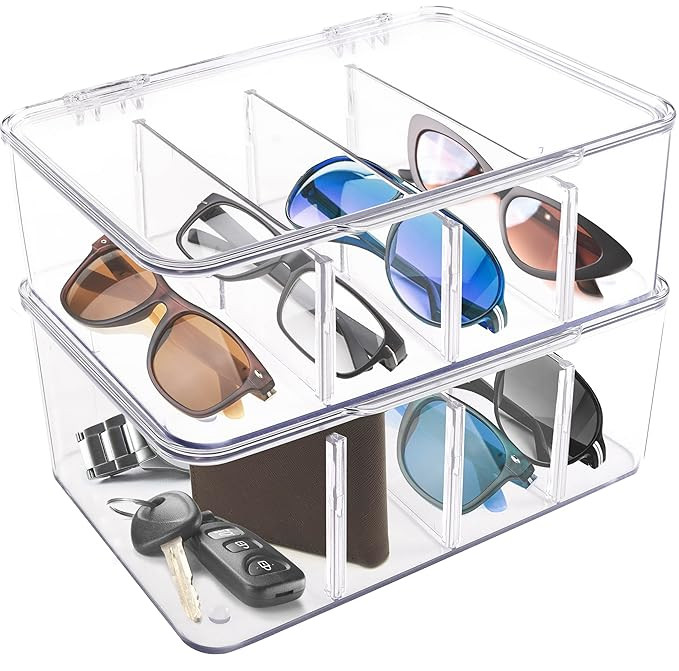 Utopia Home Eye Glasses Holder (Pack of 2) - Premium Sunglass Organizer - Eyeglass Holder & Glass... | Amazon (US)