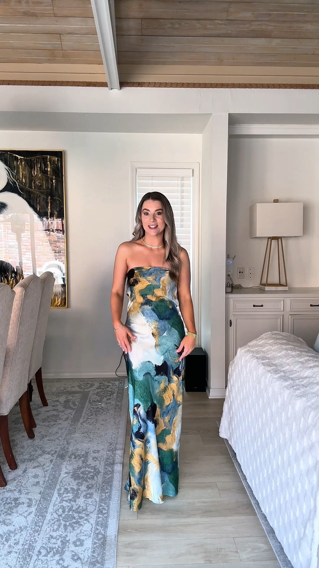 the most stunning wedding guest / vacation dress!!!! The colors are SO PRETTY in person! Wearing a size XS 

Summer wedding guest dress
Fall wedding guest dress
Petite friendly dresses
Vacation dress
Resort wear
Satin dress
Maxi dress
Beach dress

#LTKgrwm #LTKootd #LTKPetite