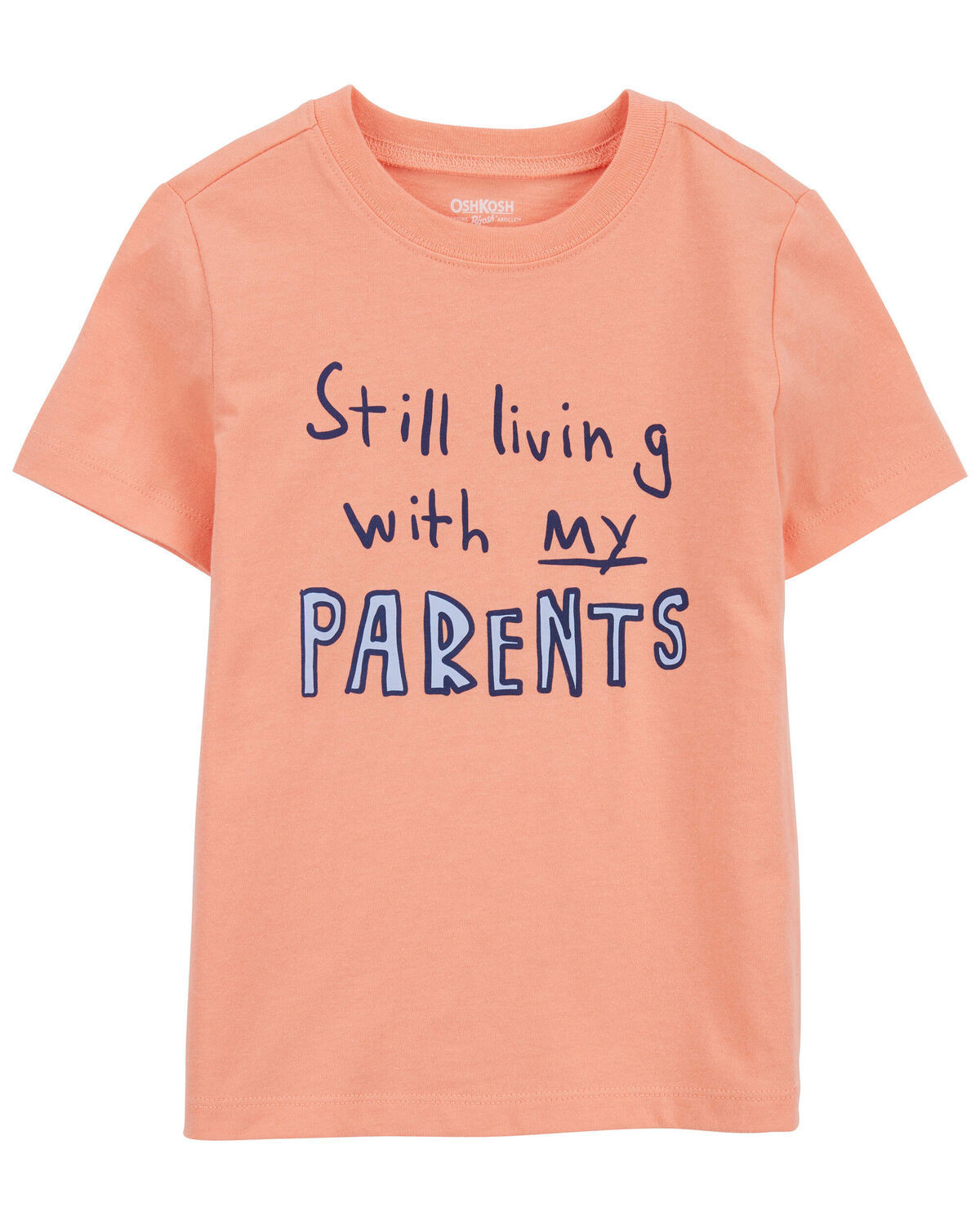 Orange Toddler Living with my Parents Graphic Tee | carters.com | Carter's