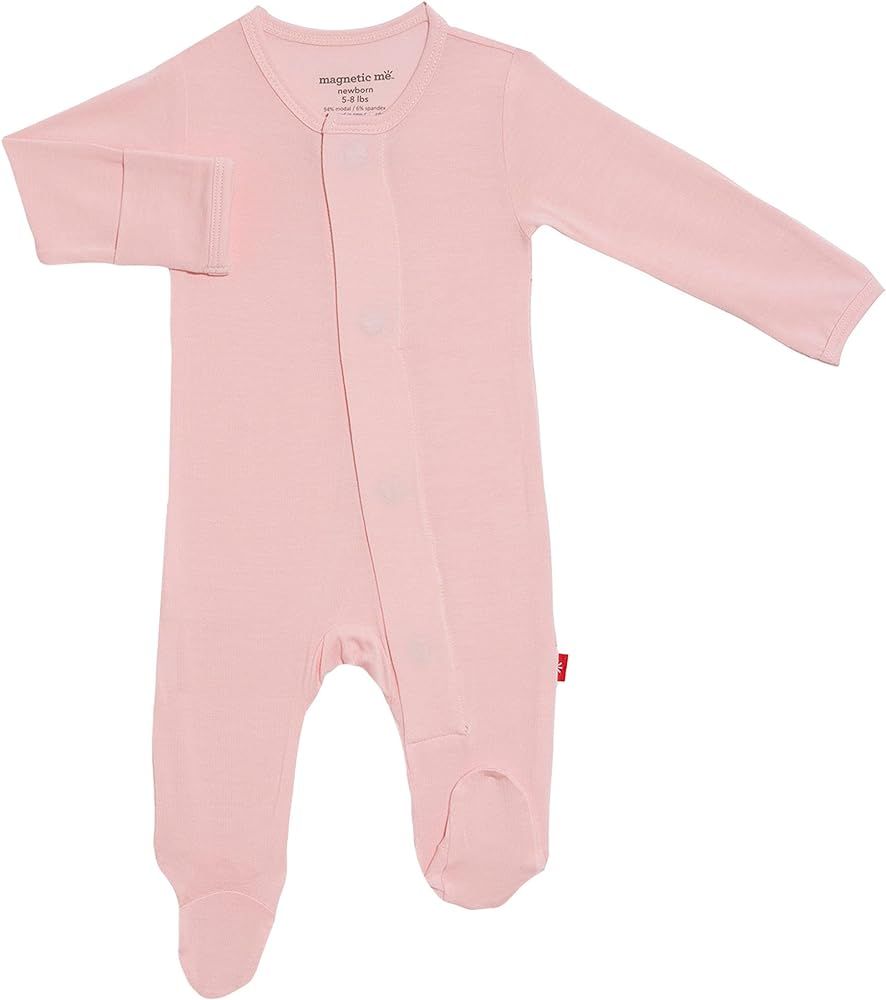 Magnetic Me Modal Magnetic Fastener Baby Footie Pajamas | Amazon (US)