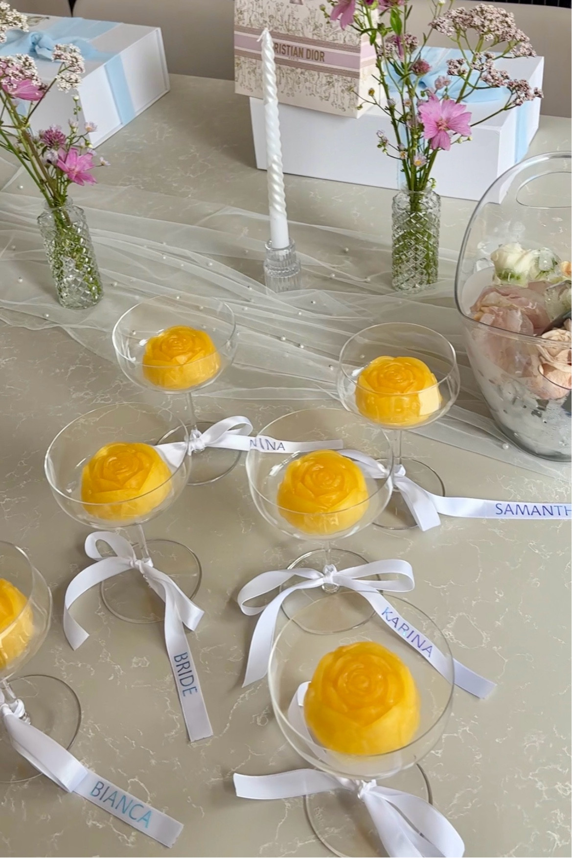 Personalized drink ribbons for my bridesmaid proposal! 💙