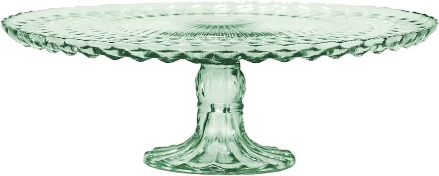 Amici Home Rochester Footed Glass Cake Stand | Round Vintage Style Cake Plate | Serving Platter f... | Amazon (US)