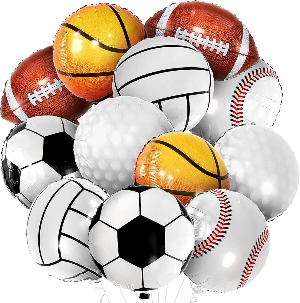 KatchOn Big Sports Balloons Set - 18 Inch, Pack of 12 | Sports Themed Party Decorations | Soccer,... | Amazon (CA)