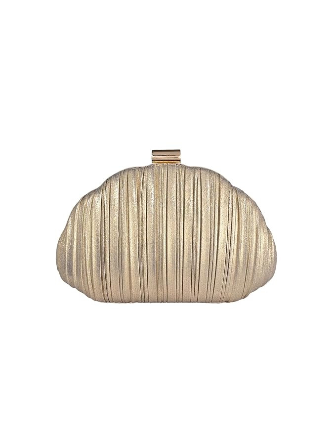 QWINEE Women's Shell Shaped Clutch Purse Ruched Mini Crossbody Bag Elegant Evening Handbag with C... | Amazon (US)