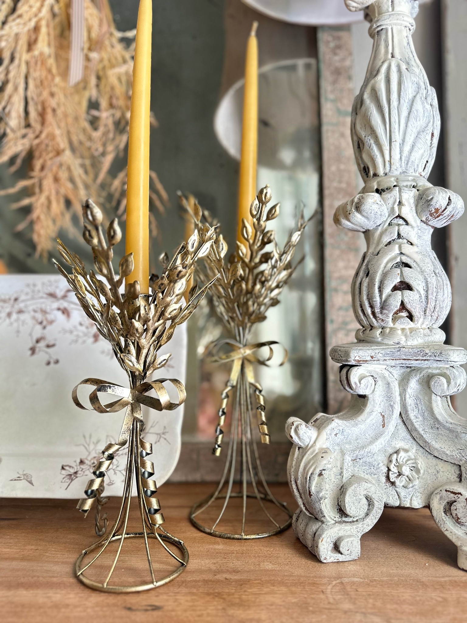 Loving these beautiful gold wheat stalk candlesticks for fall decor.

There are 2 sizes and they are so reasonably priced.

#falldecor #falldecorating #fall #goldcandlesticks 

#LTKHome #LTKFallSale #LTKFindsUnder50