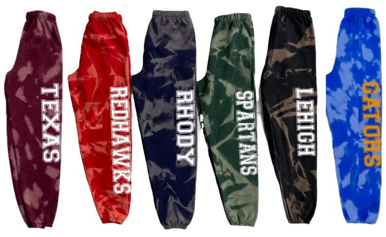 College Sweatpants Bleach Sweats Reverse Tie Dye Acceptance - Etsy | Etsy (US)