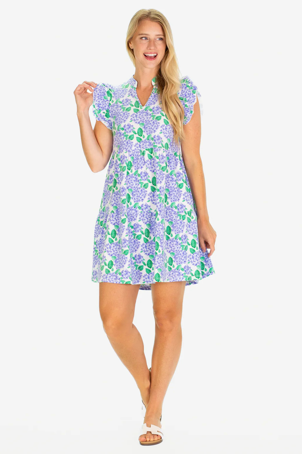 The Catarina Dress in Hydrangea Bloom | Duffield Lane