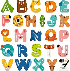 Mideer Large Magnetic Letters, Alphabet Magnets for Kids, ABC Magnets Refrigerator Magnets, ABC L... | Amazon (US)
