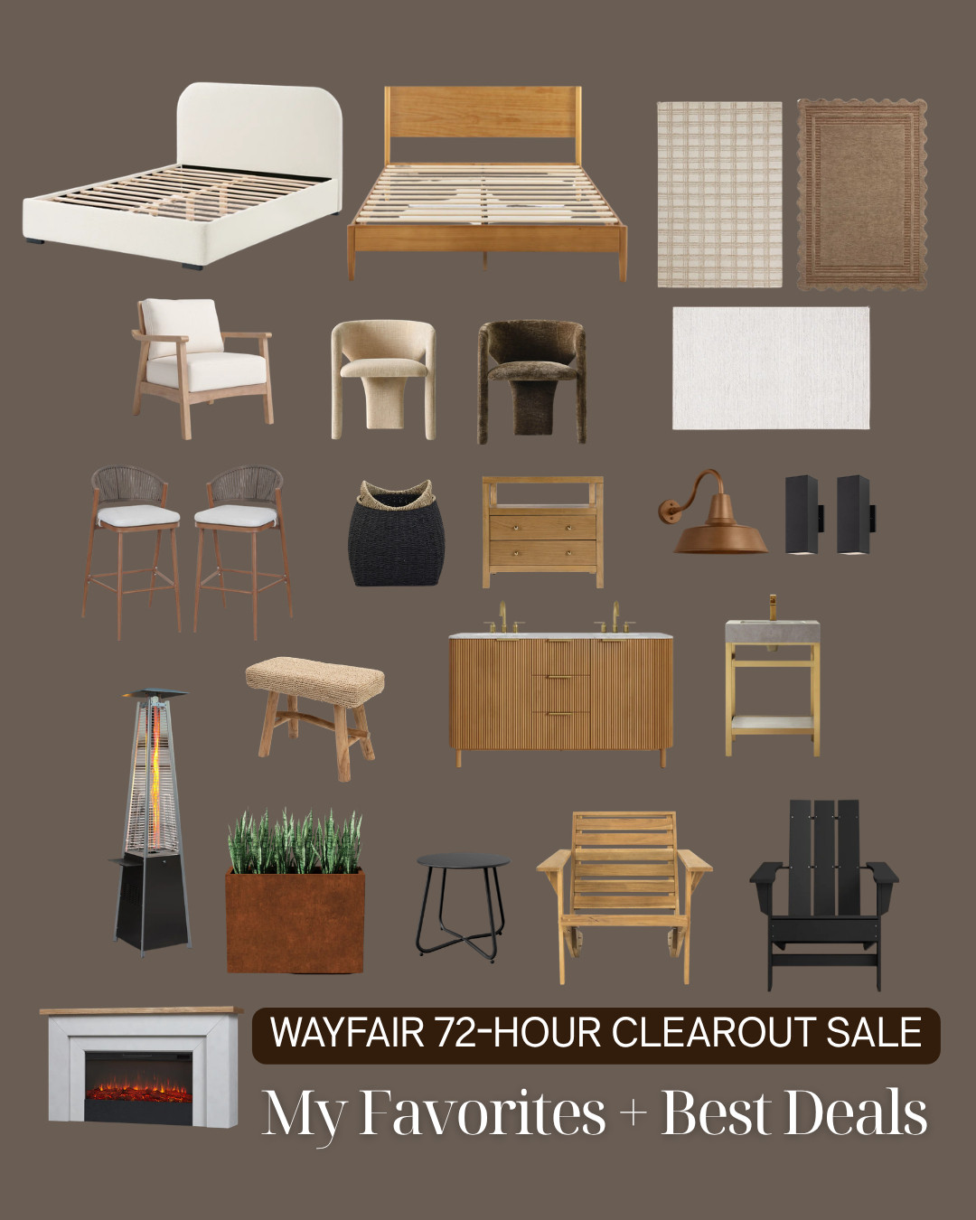 Wayfair’s 72-hour Clearout Sale is on with up to 60% off, so I pulled together some of my favorite finds worth checking out — from furniture and lighting to rugs, decor, and outdoor pieces.

A few are pieces I’d use in my own projects, plus some great options if you’re refreshing a room or working on a renovation. Sale ends tonight. Linked everything here.

#LTKActive #LTKHome #LTKSaleAlert