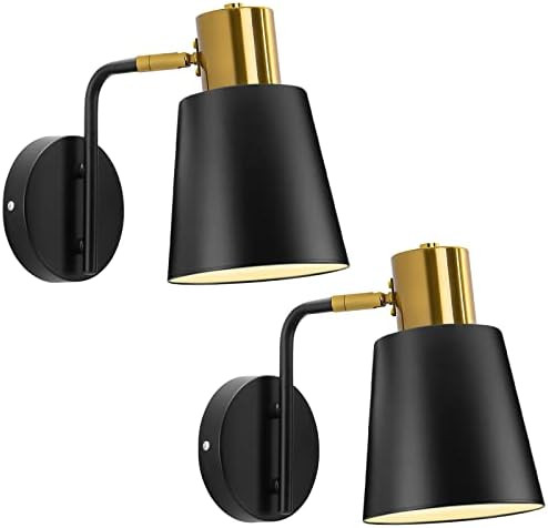 Vintage Wall Sconces, 2 Pack Industrial Wall Light Fixture with E26 Base, Metal Rustic Wall Sconc... | Amazon (US)