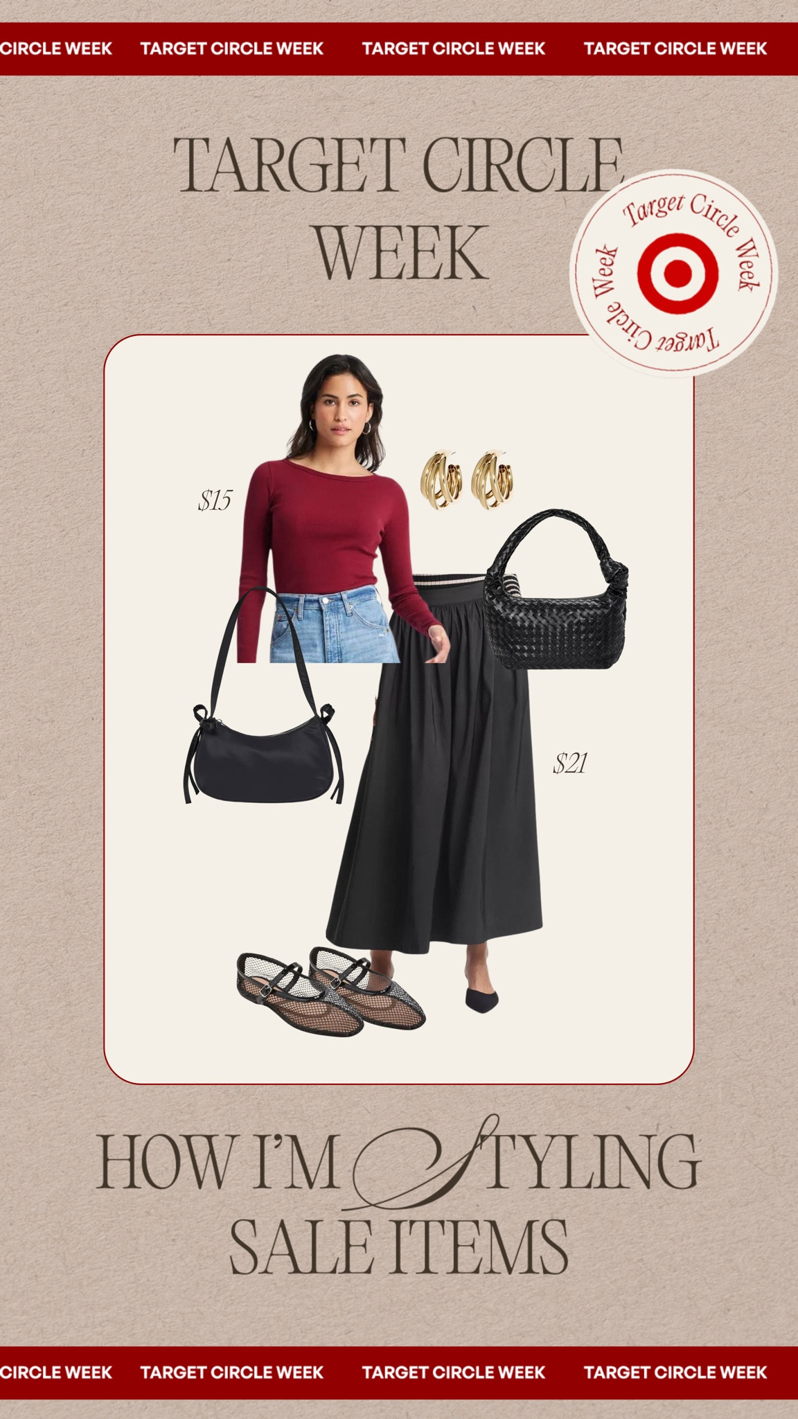 Target circle week♥️ the skirt is the item on sale but everything else is also super affordable! #target #sale #circleweek #LTKxPrimeDay 

#LTKStyleTip #LTKMidsize