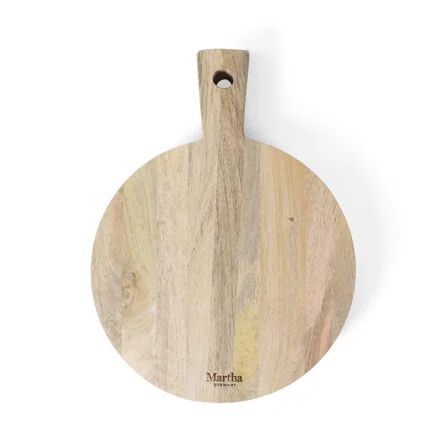 Martha Stewart Kindale 18 X 14" Cutting Board - Round - Mango Wood | Wayfair North America