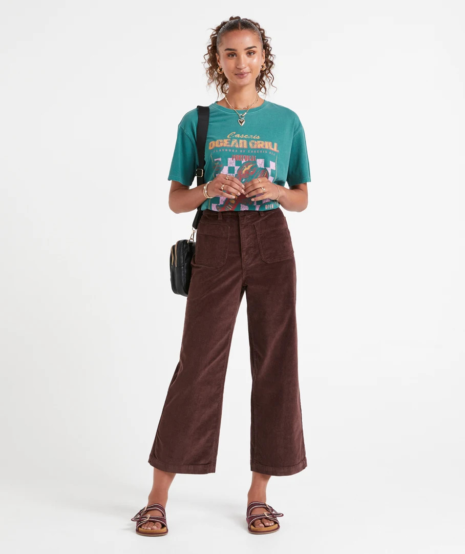 ANASTASIA PATCH POCKET CORD CULOTTE | Sportsgirl