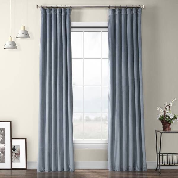 Exclusive Fabrics Heritage Plush Velvet Single Curtain (1 Panel) - Overstock - 20255654 | Bed Bath & Beyond