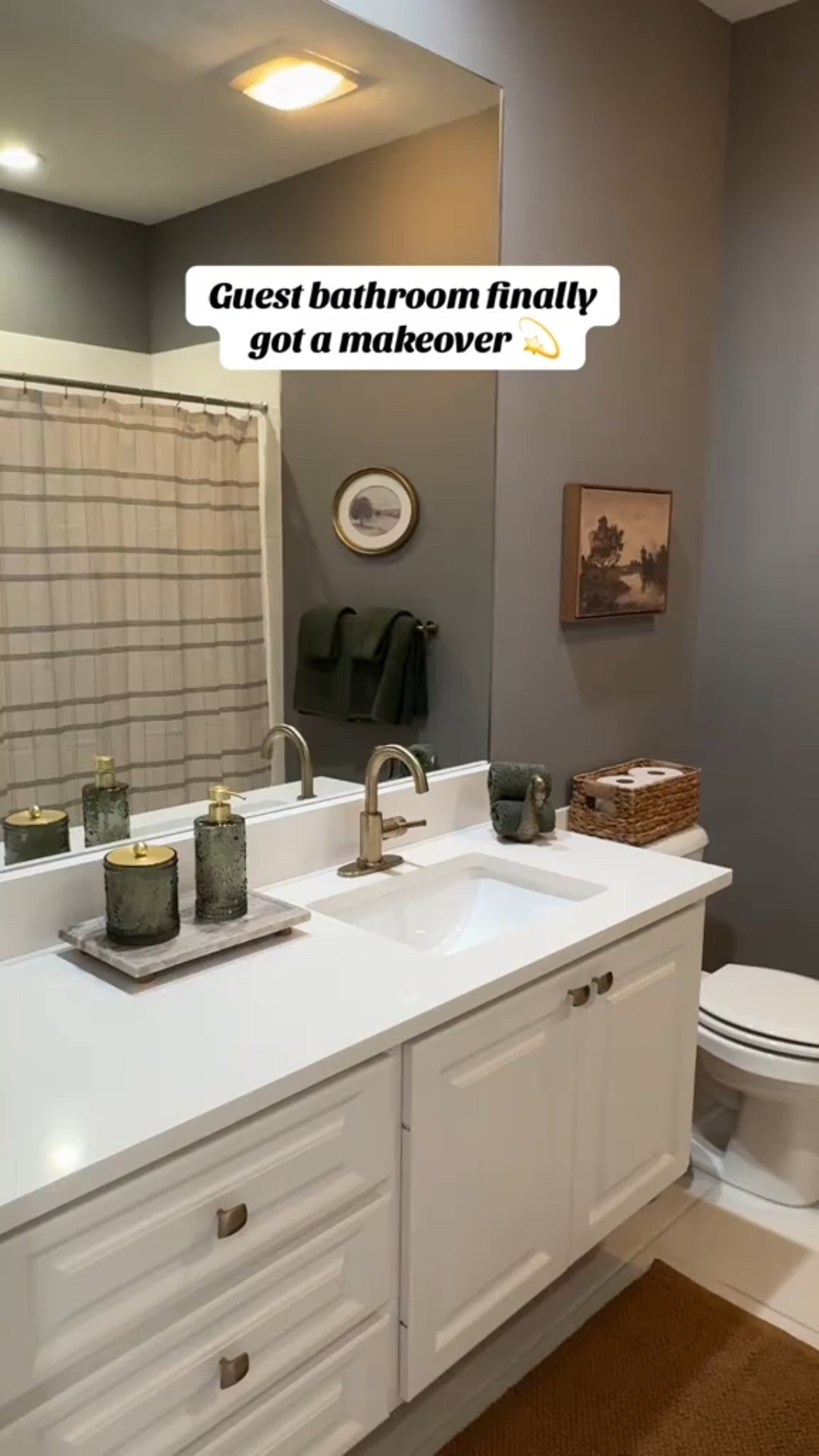 Sharing our updated guest bathroom 💫 All of my bathroom accessories + home decor is from Target, Home Goods, & Amazon! 



Bathroom ideas, home decor ideas, guest bathroom ideas, Target finds, Amazon must haves 

#LTKHome #LTKFindsUnder50