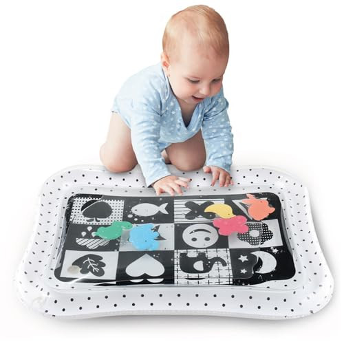 The Peanutshell Tummy Time Water Play Mat for Babies, Girls or Boys - High Contrast Sensory Developmental Toy, Infant Baby Floor Toys Games, Baby Essentials Must Haves - Montessori | Amazon (US)