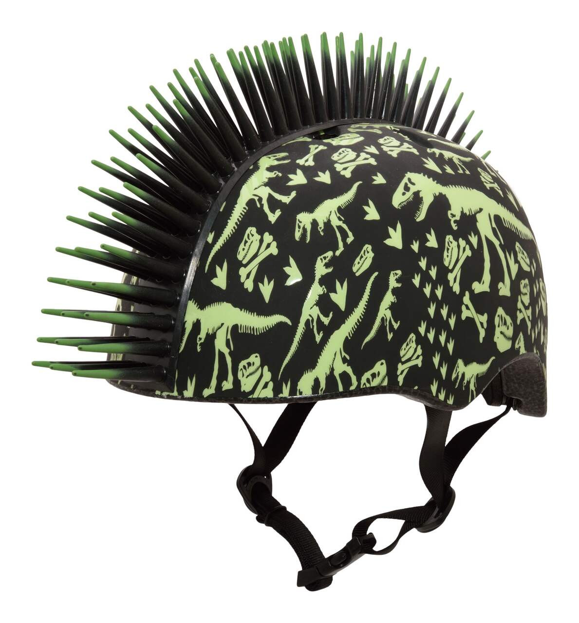 Raskullz T-Rex Bones Multi-Sport Toddler Bike Helmet w/Adjustable Straps, Black/Green, Ages 3+#07... | Canadian Tire