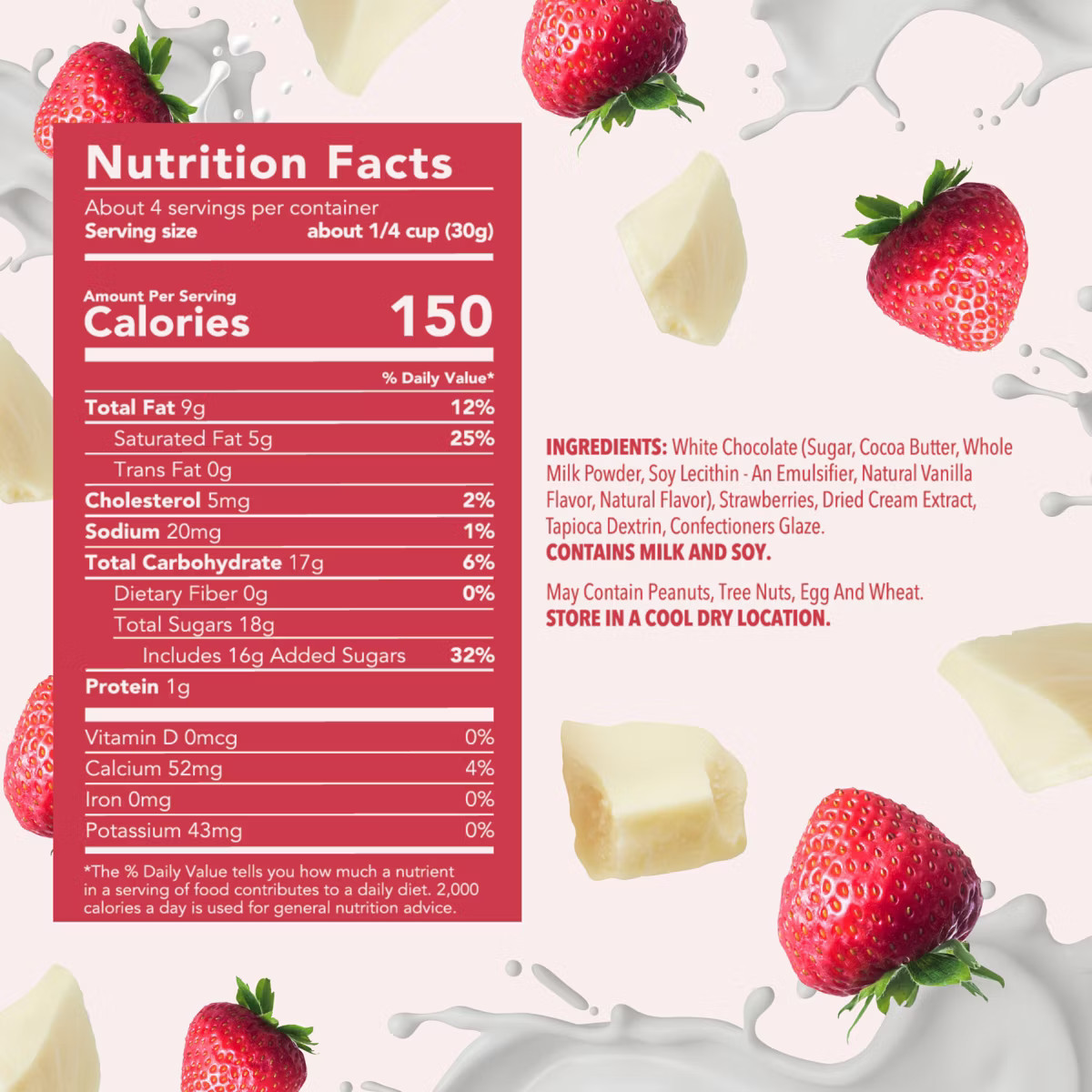 Tru Fru Hyper-Dried Strawberries & Crème Candy - 4.2oz | Target
