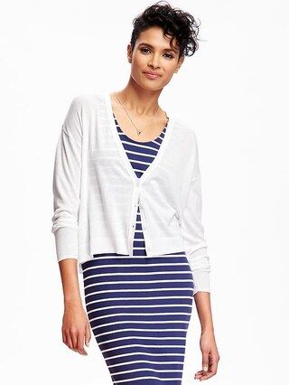 Old Navy Relaxed Hi Lo Cardi For Women - White | Old Navy CA