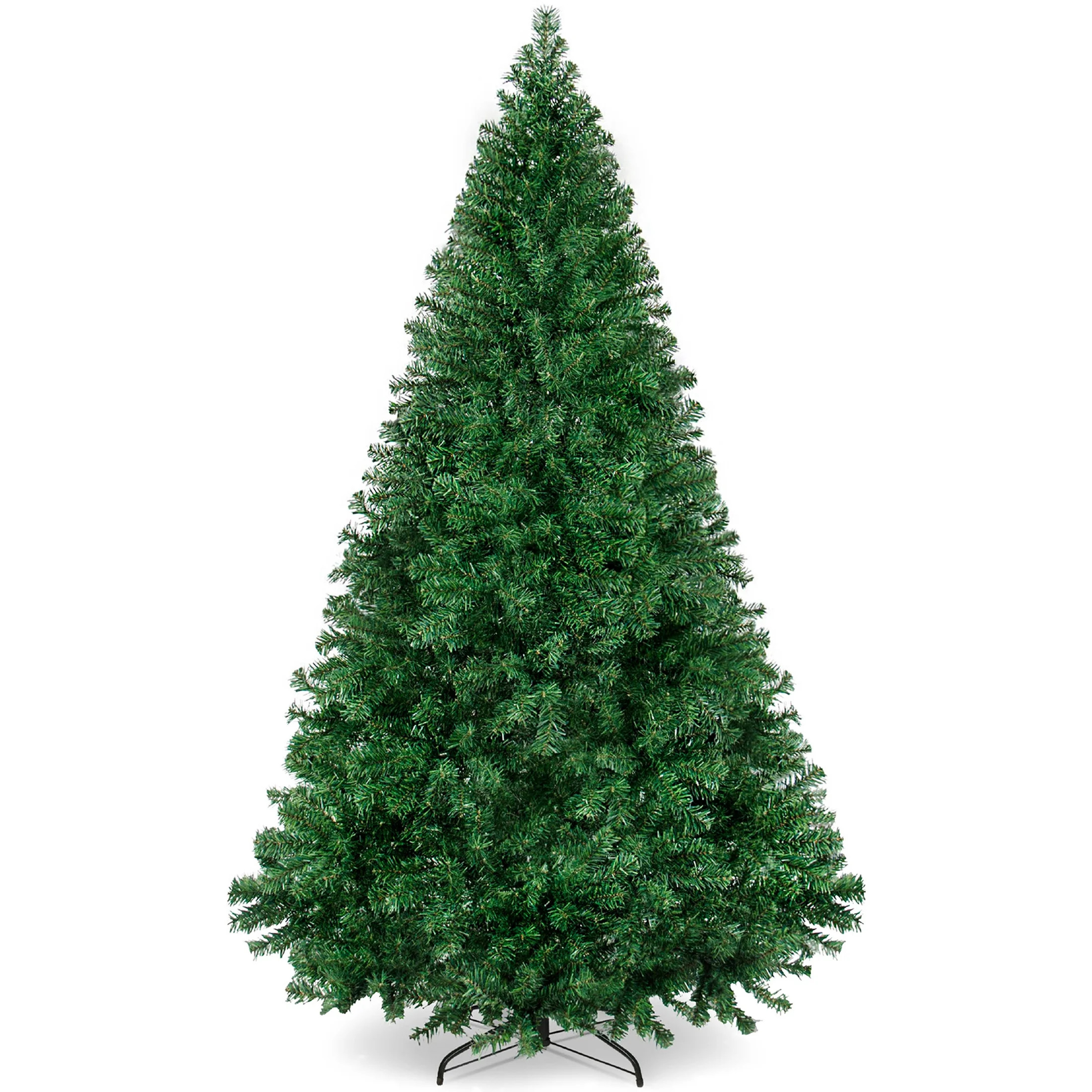 Best Choice Products 6ft Premium Hinged Artificial Christmas Pine Tree w/ 1,000 Tips, Metal Base - Green | Walmart (US)