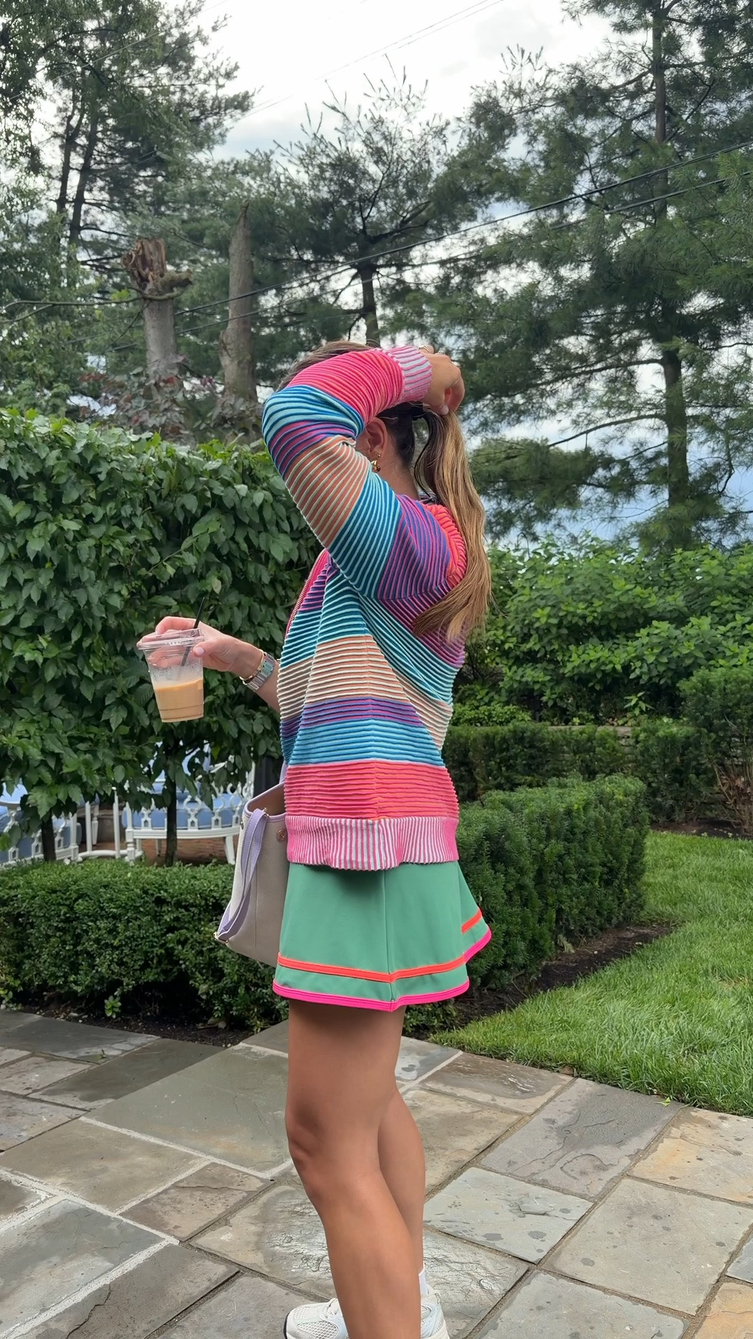 The cutest colorful quarter zip!